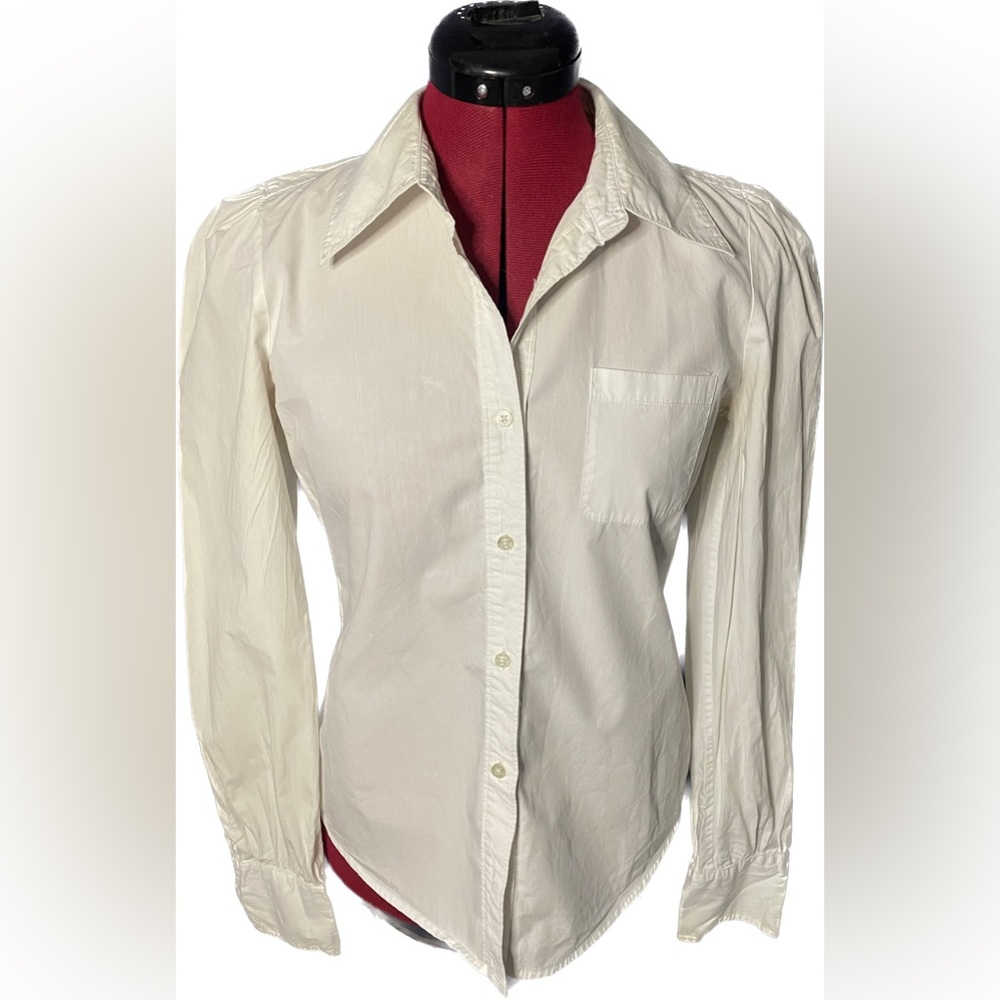 Juicy Couture button up princess sleeve blouse size 4